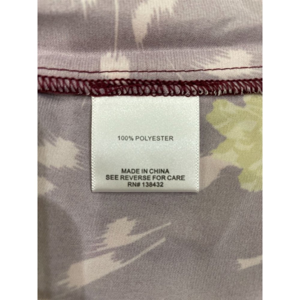 ModCloth Genuine Self Purple Short Sleeve Floral Blouse Women's Size Medium - Picture 8 of 8
